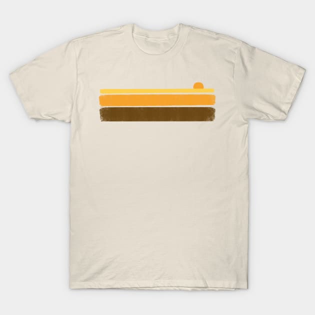 Retro 70s summer stripes T-Shirt by Vanphirst